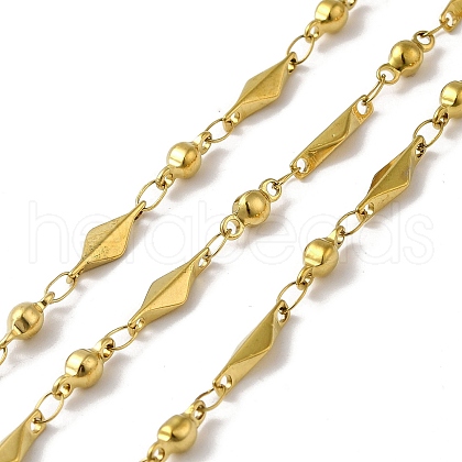 Ion Plating(IP) 304 Stainless Steel Rhombus Link Chains CHS-E012-02G-1
