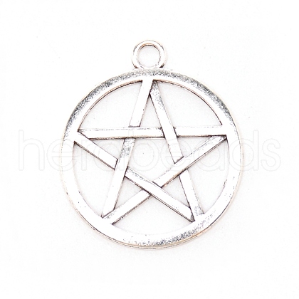 Tibetan Style Alloy Pendants PALLOY-WH0088-60C-AS-1