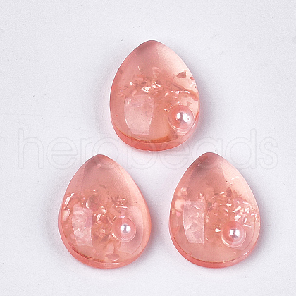 Translucent Resin Cabochons CRES-T014-18B-1