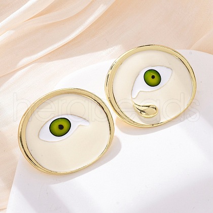 Alloy Stud Earrings EJEW-M075-08G-1
