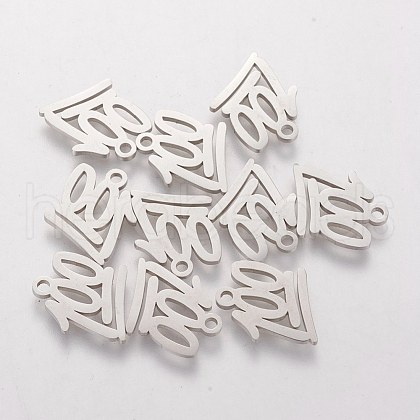 Tarnish Resistant 201 Stainless Steel Charms STAS-Q201-T177-1