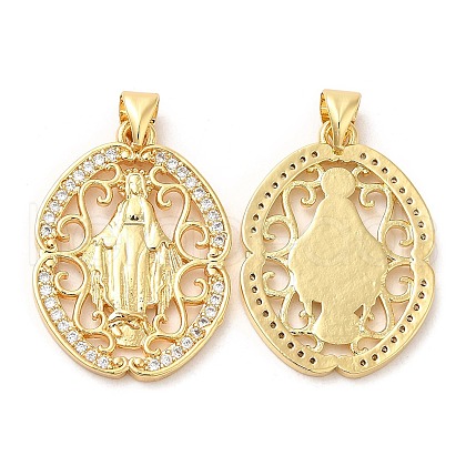 Rack Plating Brass Pendants KK-R146-04G-1