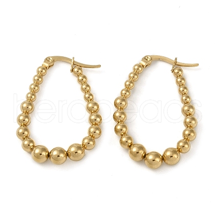 304 Stainless Steel Hoop Earrings EJEW-K278-13A-G-1