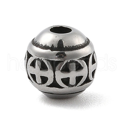 316 Surgical Stainless Steel Beads STAS-S173-09AS-1