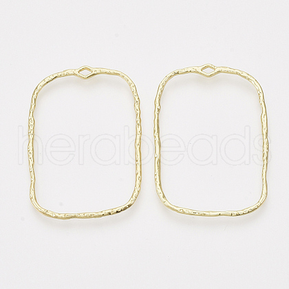 Alloy Open Back Bezel Pendants PALLOY-S121-81-1