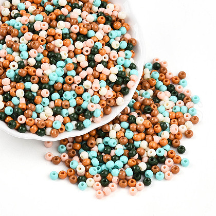 Baking Paint Glass Seed Beads SEED-N007-02I-1