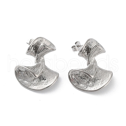 Non-Tarnish 304 Stainless Steel Stud Earrings for Women EJEW-D095-01P-1