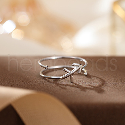 Twelve Constellations 925 Sterling Silver Finger Rings FS-WGD38E8-17-1