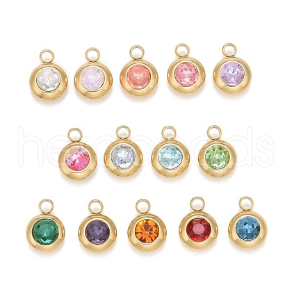Ion Plating(IP) 304 Stainless Steel Pendants STAS-M300-02A-G-1