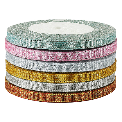 Fashewelry Glitter Metallic Ribbon SRIB-FW0001-02-1