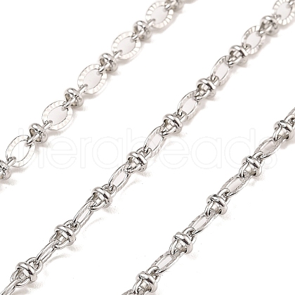 Non-Tarnish 304 Stainless Steel Oval Link Chains CHS-P018-22P-1