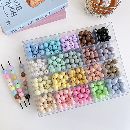 Opaque Acrylic Beads OACR-N138-19-1