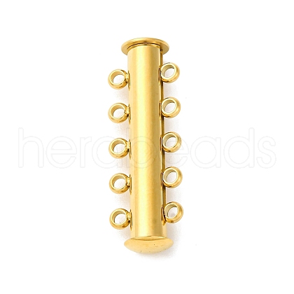 304 Stainless Steel Slide Lock Clasps STAS-A117-07A-G-1