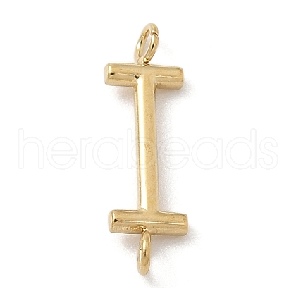 304 Stainless Steel Letter Connector Charms STAS-M108-01G-09-1