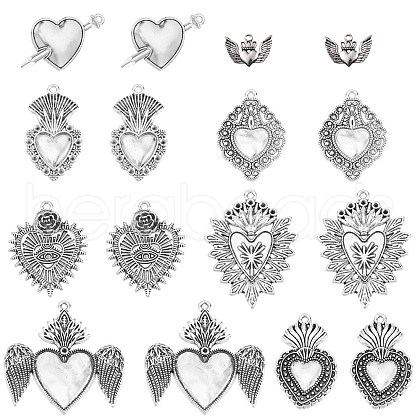 SUNNYCLUE 8 Styles Tibetan Style Alloy Pendants FIND-SC0010-46-1