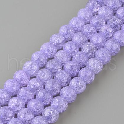 Synthetic Crackle Quartz Beads Strands GLAA-S134-10mm-15-1