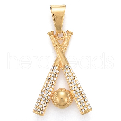 304 Stainless Steel Pendants STAS-K214-33G-1
