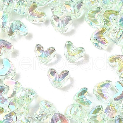 UV Plating Transparent Acrylic Beads MACR-F083-11A-1