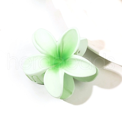 Plastic Flower Claw Hair Clips PW-WG61060-01-1