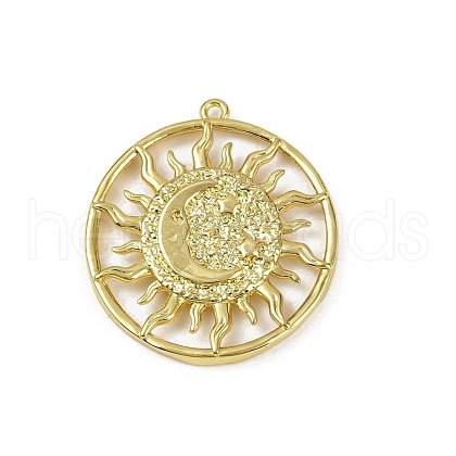 Brass Pendants KK-M322-17G-1