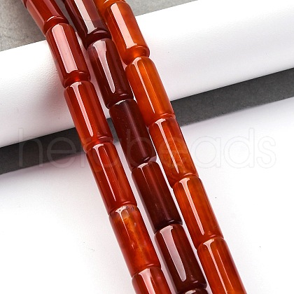 Dyed & Heated Natural Agate Beads Strands G-G177-H01-01A-1