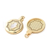 Brass Micro Pave Cubic Zirconia Pendants KK-U070-01D-G-2