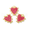 Rack Plating Brass Enamel Pendants KK-D074-03G-02-2