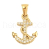 Ion Plating(IP) 304 Stainless Steel Micro Pave Cubic Zirconia Pendants STAS-D112-03G-08-1