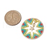 Seed Beads Beaded Charms PALLOY-MZ00340-2