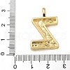 Brass Micro Pave Cubic Zirconia Pendants KK-B126-02G-Z-3