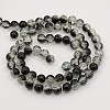 Two Tone Crackle Glass Beads Strands CCG-Q002-10mm-M-2