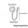 925 Sterling Silver Pave Clear Cubic Zirconia Flat Round Nose Rings MA2524-8-1