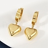 304 Stainless Steel Dangle Stud Earrings EJEW-V004-02G-1
