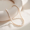 Mother's Day Jewellery Potato Natural Freshwater Pearl Beaded Necklaces NJEW-G153-06G-4