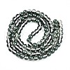 Baking Painted Transparent Glass Beads Strands DGLA-N011-8mm-07-2