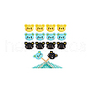  12Pcs 3 Colors Silicone Focal Beads SIL-NB0001-44-7