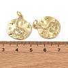 Brass Micro Pave Cubic Zirconia Pendants KK-P308-79G-3