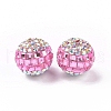 Polymer Clay Rhinestone Beads RB-L029-04B-2