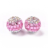 Polymer Clay Rhinestone Beads RB-L029-04B-2