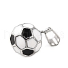 Football 304 Stainless Steel Enamel Pendants STAS-M121-08P-2