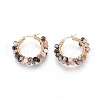 304 Stainless Steel Hoop Earrings EJEW-F240-03G-02-1