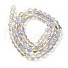 Transparent Electroplate Glass Beads Strands GLAA-T032-T6mm-C07-2