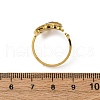 304 Stainless Steel with Rhinestone Open Rings RJEW-Q020-02G-3