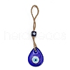 Handmade Lampwork Blue Evil Eye Hanging Ornaments PW23022382081-1