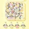 30Pcs Angel Acrylic & Glass Pendant PALLOY-FZ00016-9