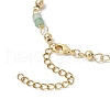 Brass Natural Mixed Stone Link Bracelets for Women BJEW-JB11683-6