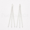 Brass Serpentine Chain Tassel Big Pendants KK-T035-133P-1