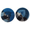Handmade Woven Cloth Beads X-CR196Y-6-1