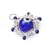 Beaded Star Eye Charms PALLOY-MZ00574-04-3