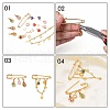 Iron Brooch Findings KK-S345-025-1-2